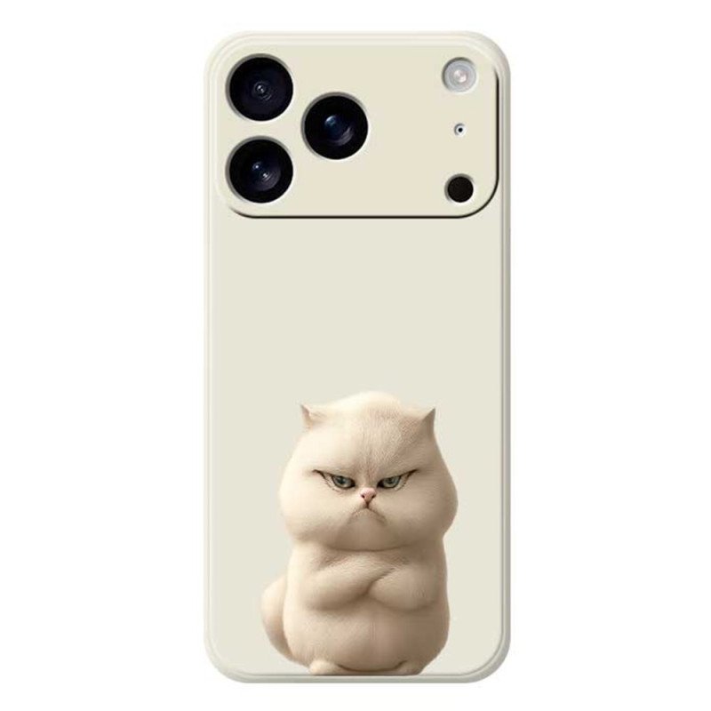 Skal iPhone 17 Pro Flytande Silikon Med Arg Katt