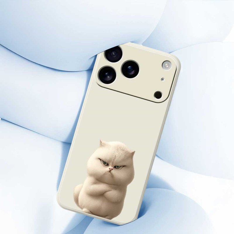 Skal iPhone 17 Pro Flytande Silikon Med Arg Katt