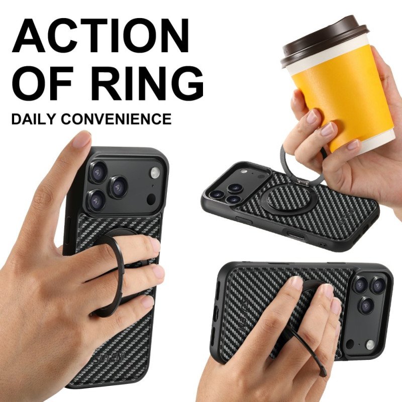 Skal iPhone 17 Pro Magsafe Roterande Fäste Och Kolfiber