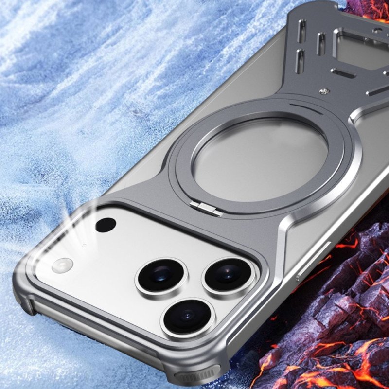 Skal iPhone 17 Pro Magsafe-stötfångare Med Roterande Stativ