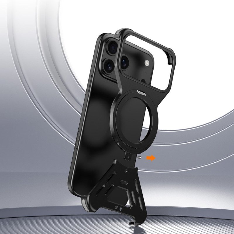 Skal iPhone 17 Pro Magsafe-stötfångare Med Roterande Stativ