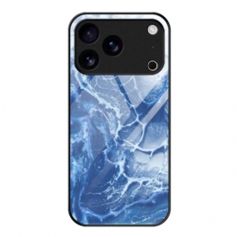 Skal iPhone 17 Pro Marmorerat Härdat Glas