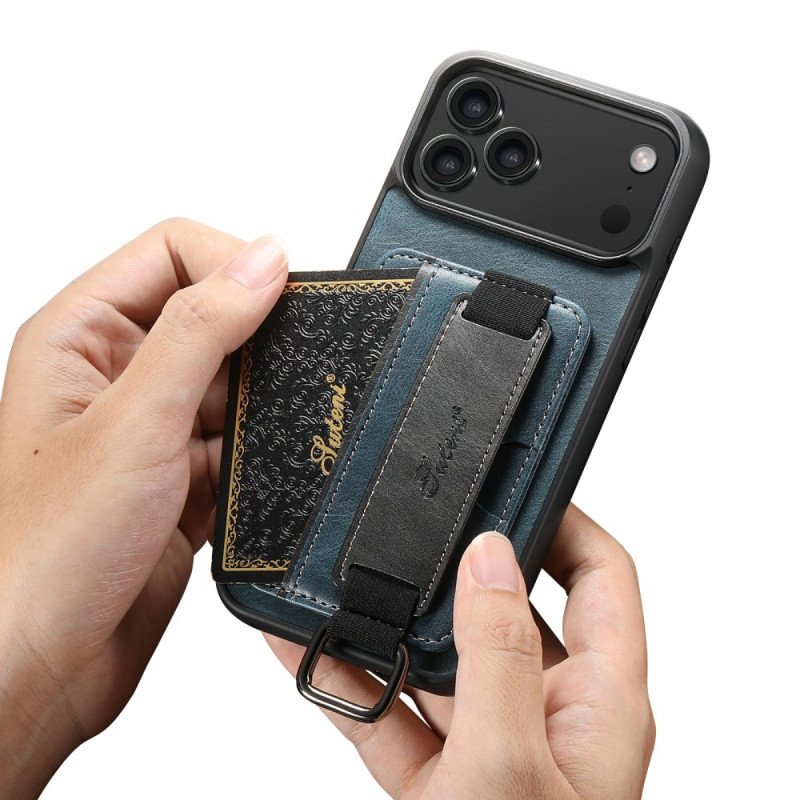 Skal iPhone 17 Pro Med Korthållare I Retrodesign