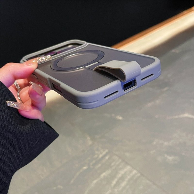 Skal iPhone 17 Pro Telefonfodral Integrerad Hållare För Rem Och Ring