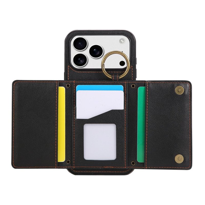 Skal iPhone 17 Pro Telefonfodral Plånbok Med Axelrem