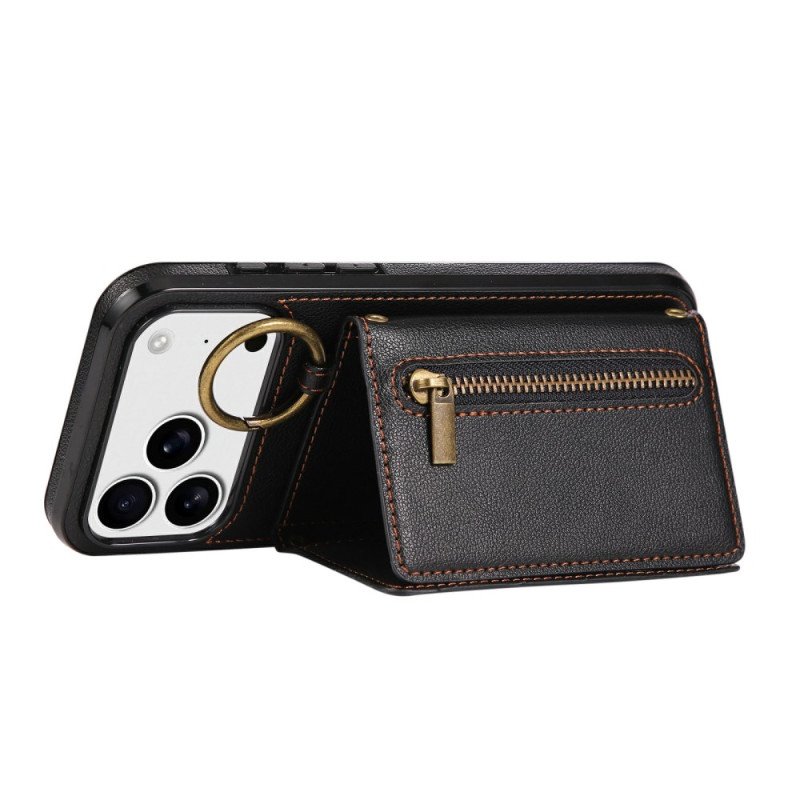 Skal iPhone 17 Pro Telefonfodral Plånbok Med Axelrem