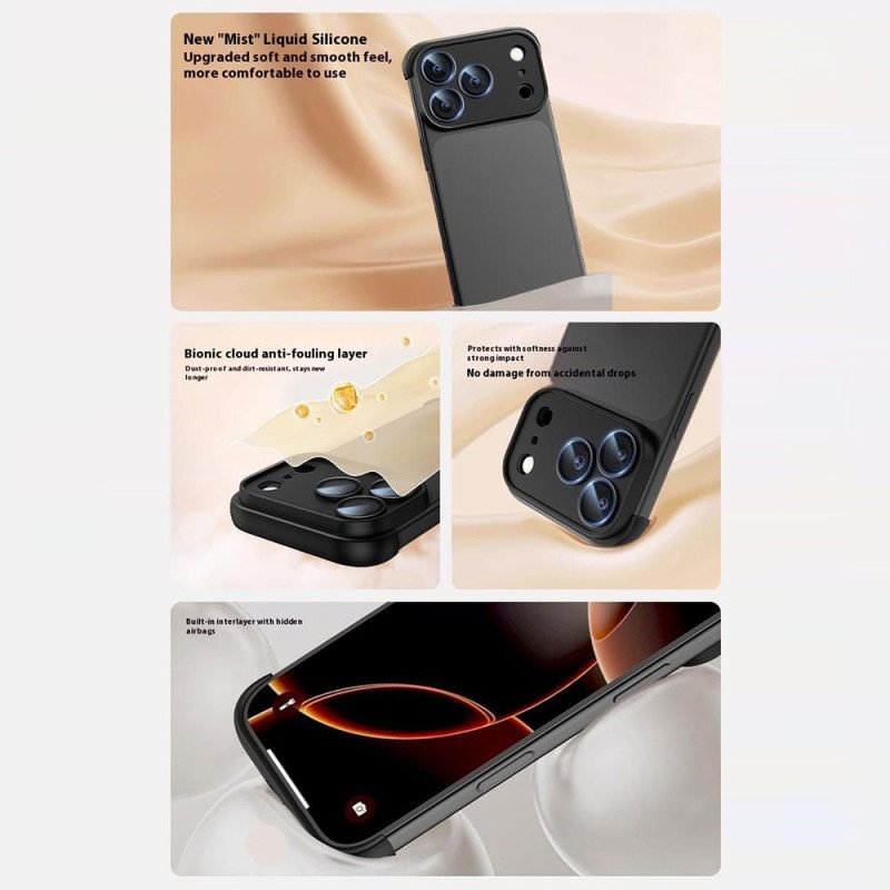 Skal iPhone 17 Pro Telefonfodral Ramlös Med Hörnskydd Och Integrerad Lins