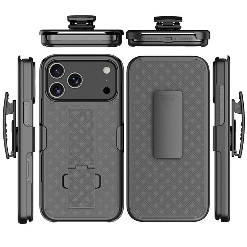 Skal iPhone 17 Pro Telefonfodral Skjutbar Med Stativ Och Klämma