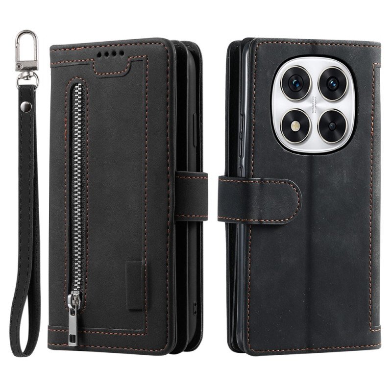 Fodral Xiaomi Redmi Note 14 Pro 4g 9 Korthållare Med Rem