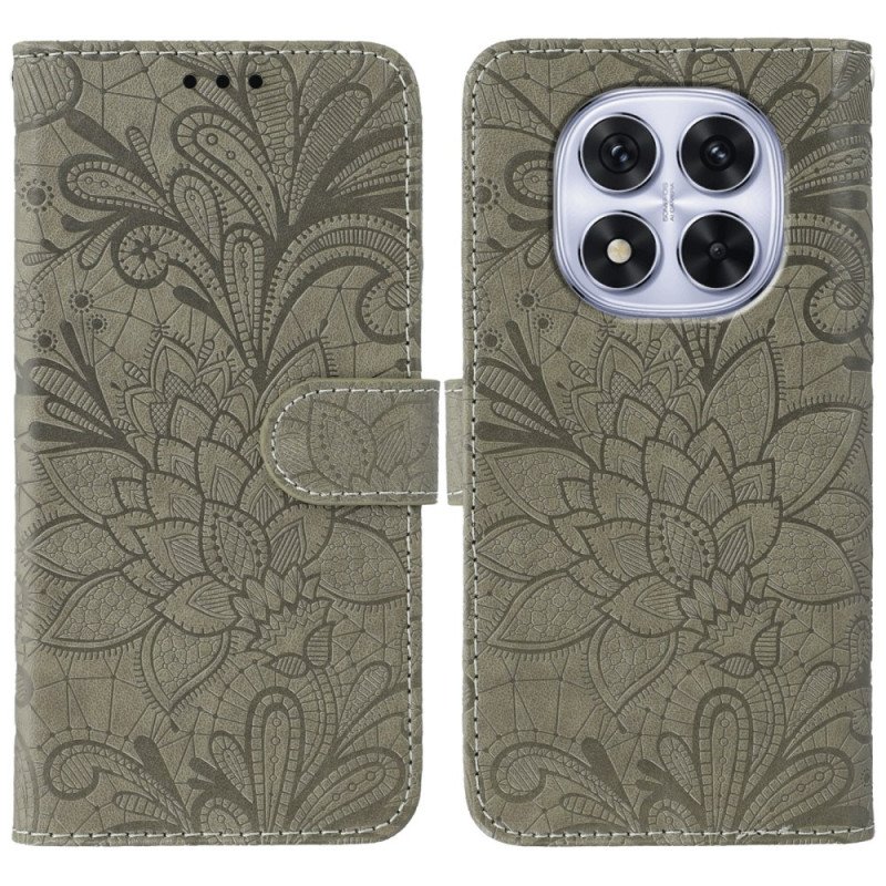 Fodral Xiaomi Redmi Note 14 Pro 4g Blommig Spets