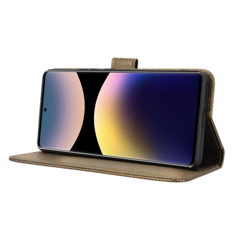 Fodral Xiaomi Redmi Note 14 Pro 4g Diamantstruktur