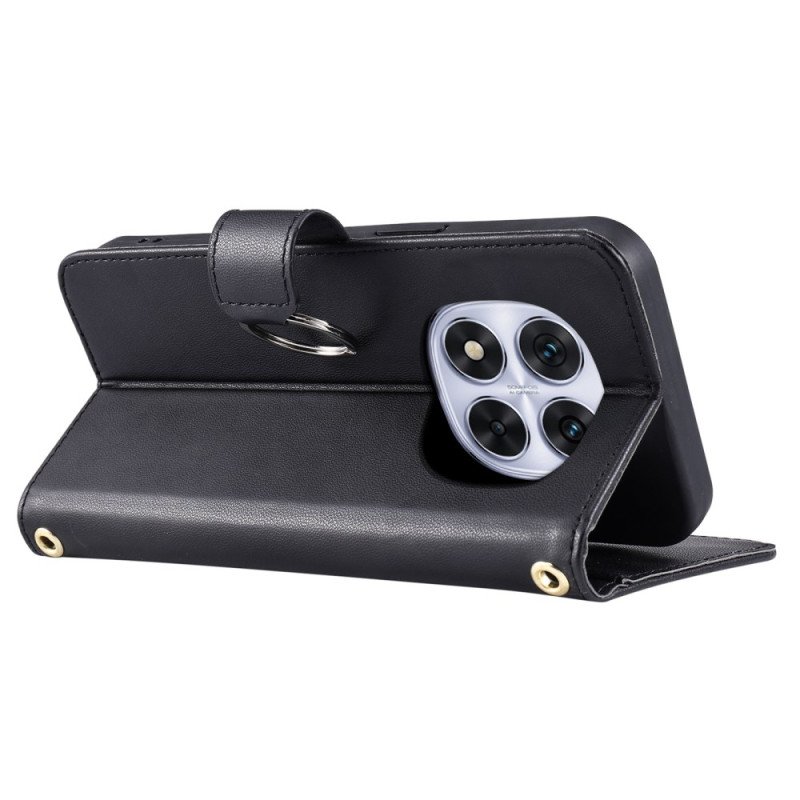 Fodral Xiaomi Redmi Note 14 Pro 4g Quiltad Med Rem Och Axelrem