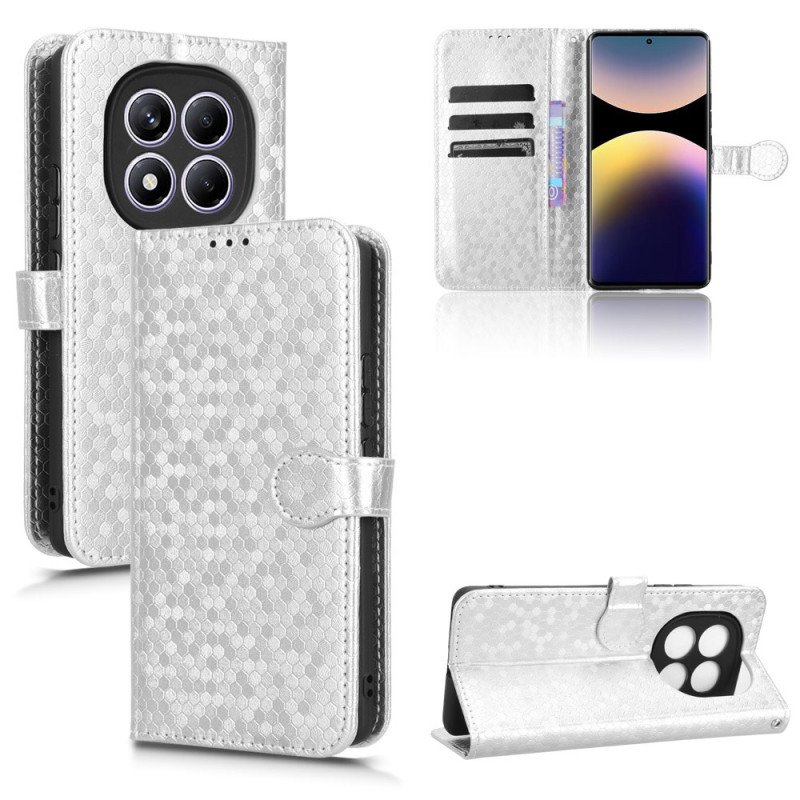 Läderfodral Xiaomi Redmi Note 14 Pro 4g Telefonfodral Glänsande Vikter