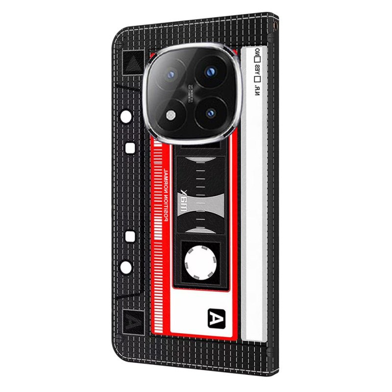 Läderfodral Xiaomi Redmi Note 14 Pro 4g Telefonfodral Kassettband