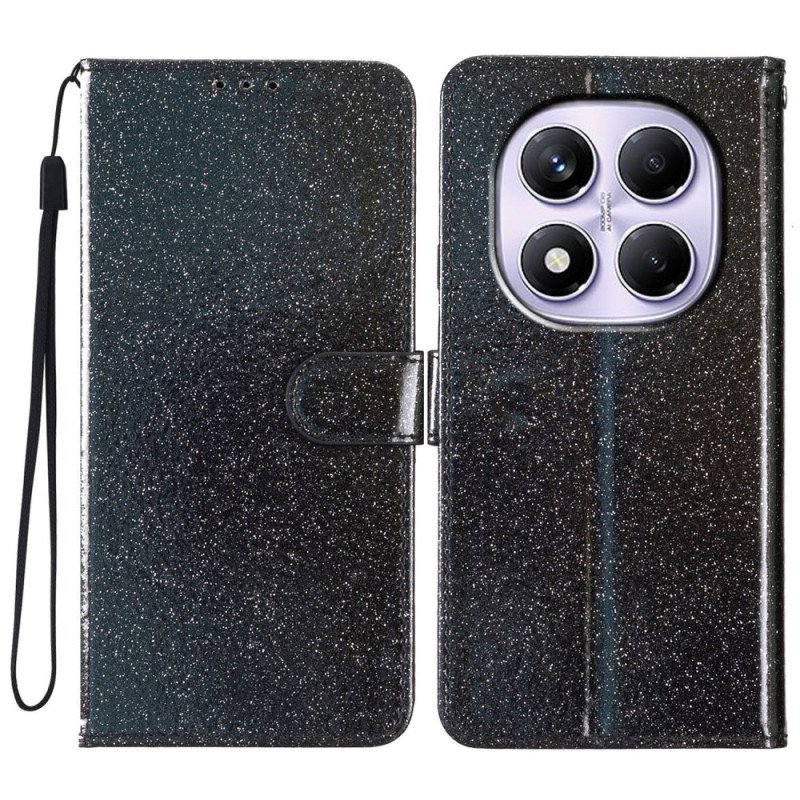 Läderfodral Xiaomi Redmi Note 14 Pro 4g Telefonfodral Paljetter