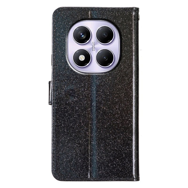 Läderfodral Xiaomi Redmi Note 14 Pro 4g Telefonfodral Paljetter