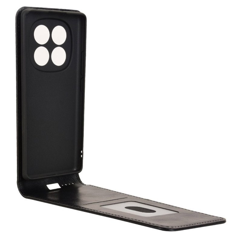 Läderfodral Xiaomi Redmi Note 14 Pro 4g Telefonfodral Vertikal Fällbar Design