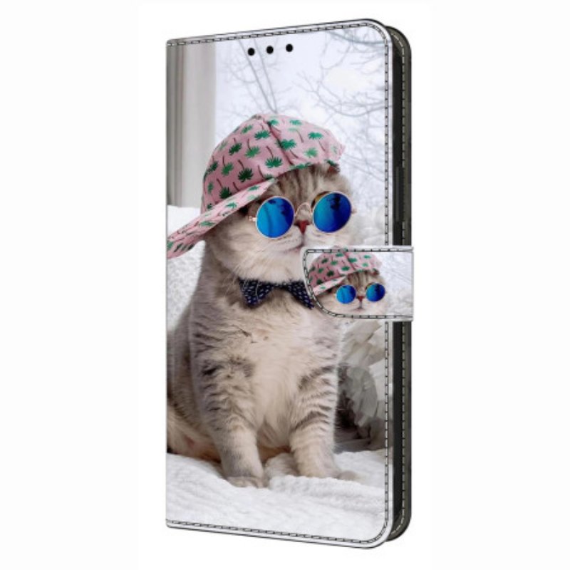 Läderfodral Xiaomi Redmi Note 14 Pro 4g Telefonfodral Yo-katt