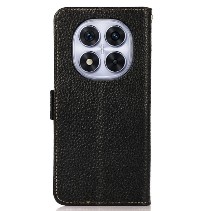 Läderskal Fodral Xiaomi Redmi Note 14 Pro 4g Äkta Läder Khazneh