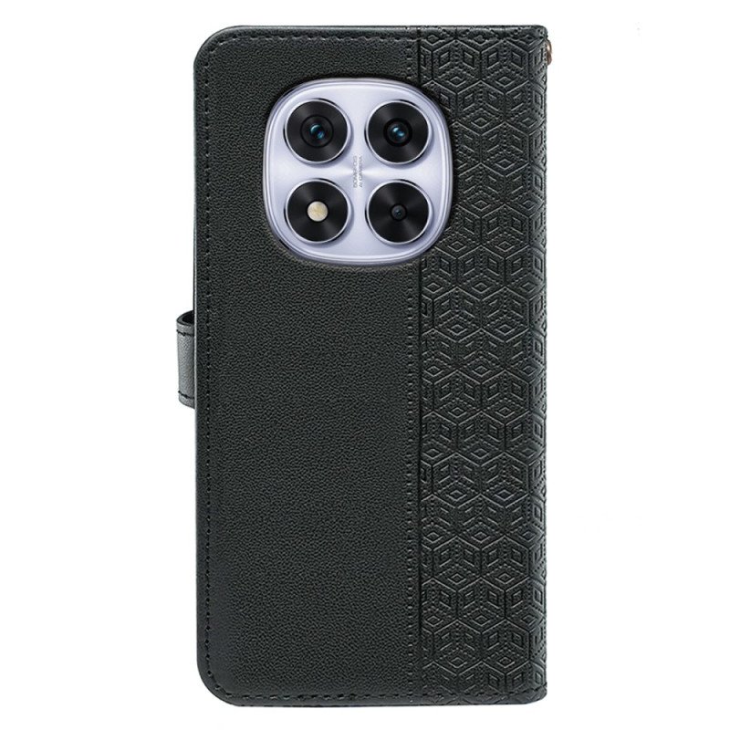 Läderskal Fodral Xiaomi Redmi Note 14 Pro 4g Kuberkant Och Rem