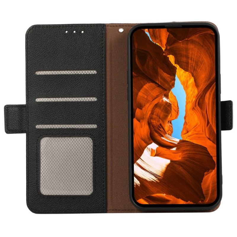 Skal För Xiaomi Redmi Note 14 Pro 4g Abeel Läder Effekt