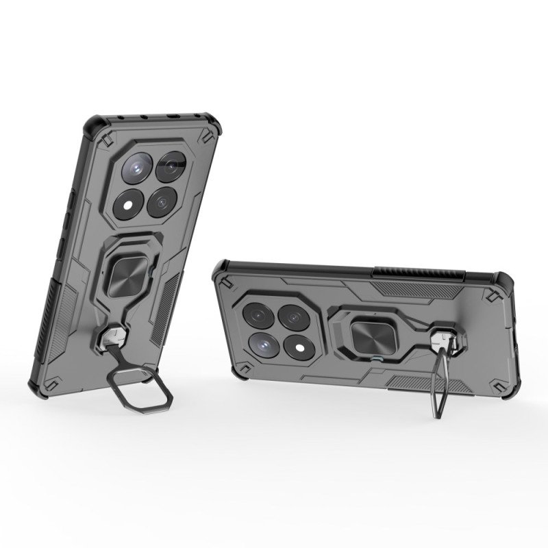 Skal För Xiaomi Redmi Note 14 Pro 4g Ultratålig Med Roterande Stativ