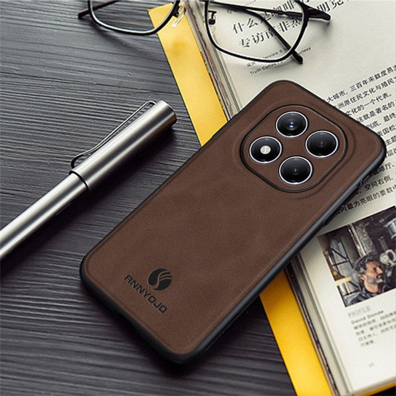 Skal Xiaomi Redmi Note 14 Pro 4g Annyojo Lädereffekt