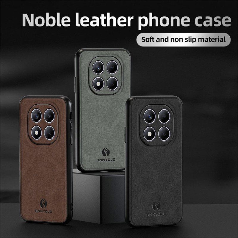 Skal Xiaomi Redmi Note 14 Pro 4g Annyojo Lädereffekt