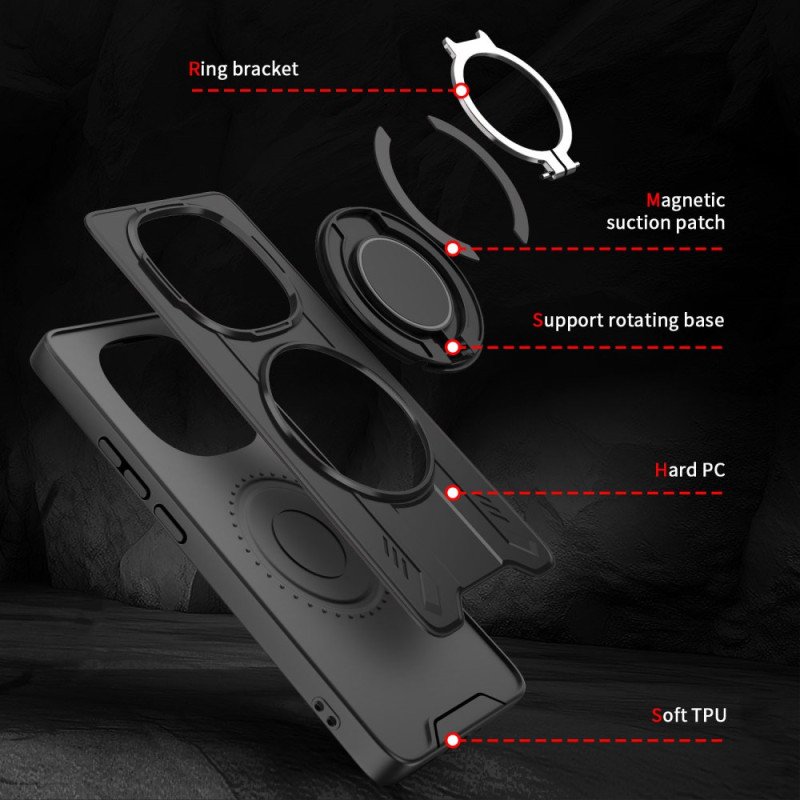 Skal Xiaomi Redmi Note 14 Pro 4g Magsafe-kompatibel Med Roterande Stativ