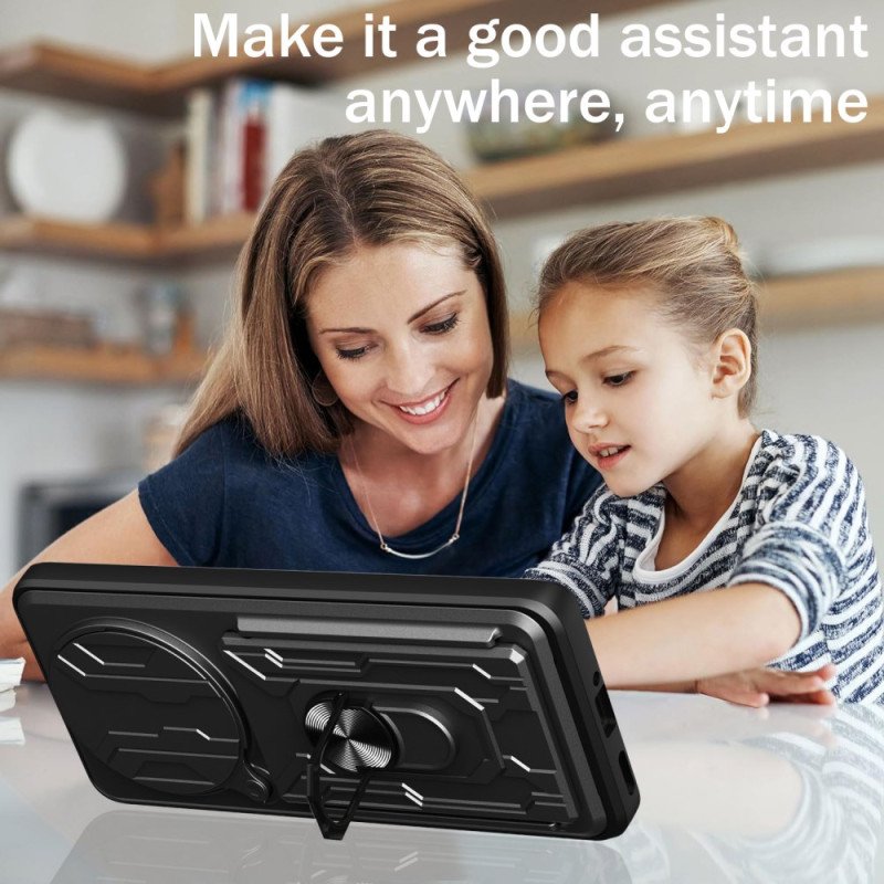 Skal Xiaomi Redmi Note 14 Pro 4g Ultratålig Med Stativ Och Linsskydd