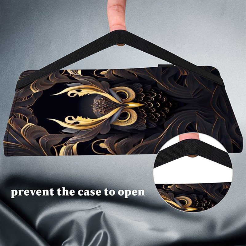 Fodral Samsung Galaxy Tab S10 Ultra Gyllene Uggla