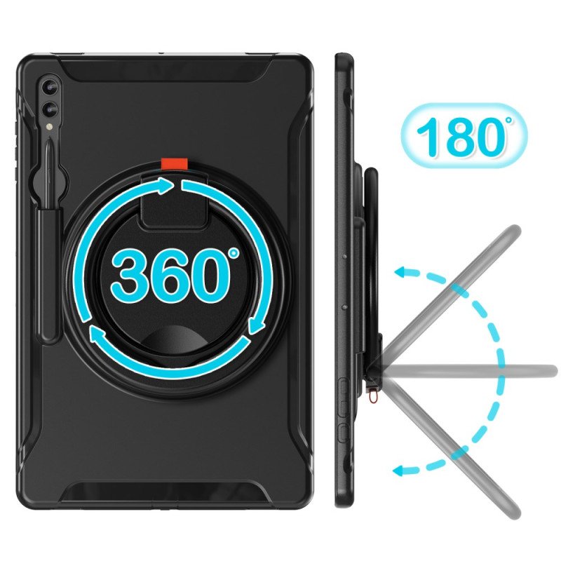 Skal För Samsung Galaxy Tab S10 Ultra Roterande Ringstativ