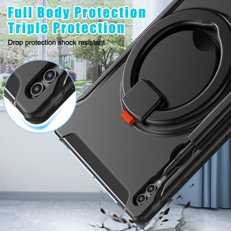 Skal För Samsung Galaxy Tab S10 Ultra Roterande Ringstativ