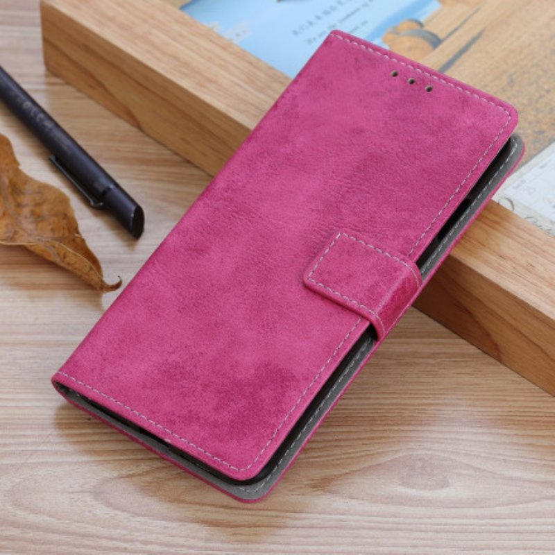 Folio-fodral Xiaomi Redmi 10 Vintage Lädereffekt