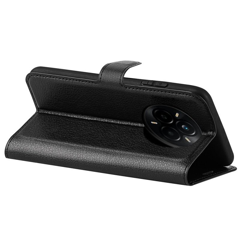 Fodral För Realme 14 Pro 5g Klassiskt Litchikonstläder