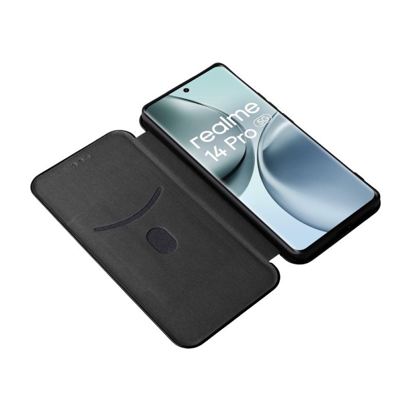 Folio-fodral Realme 14 Pro 5g Kolfiber