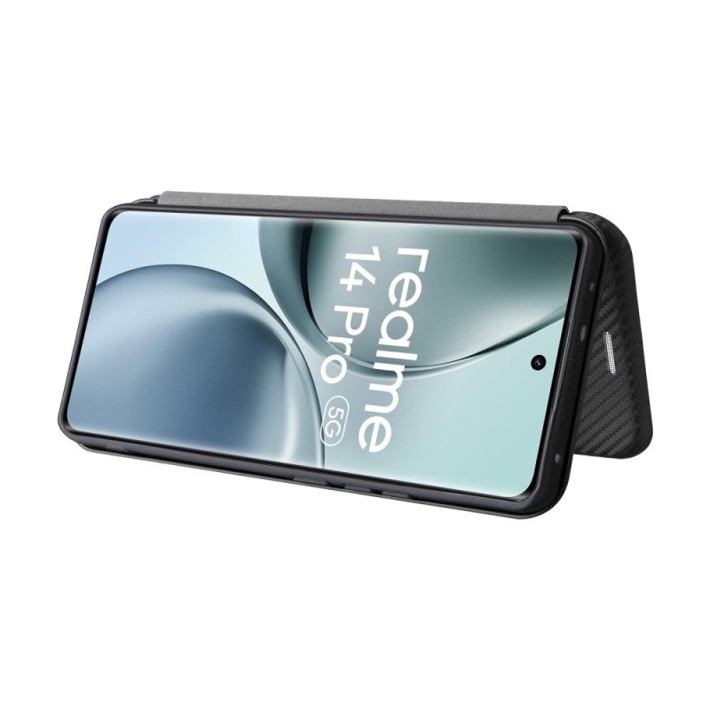 Folio-fodral Realme 14 Pro 5g Kolfiber