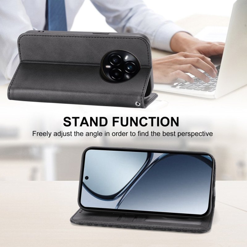 Folio-fodral Realme 14 Pro 5g Texturerad Design Med Karbinspänne