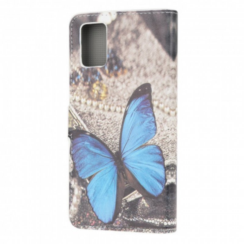Fodral Samsung Galaxy A32 5G Butterfly Prestige Blue