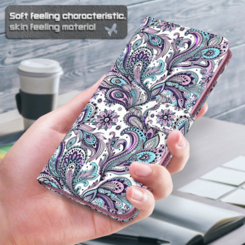 Fodral Samsung Galaxy A32 5G Ljusa Fläckblommormönster