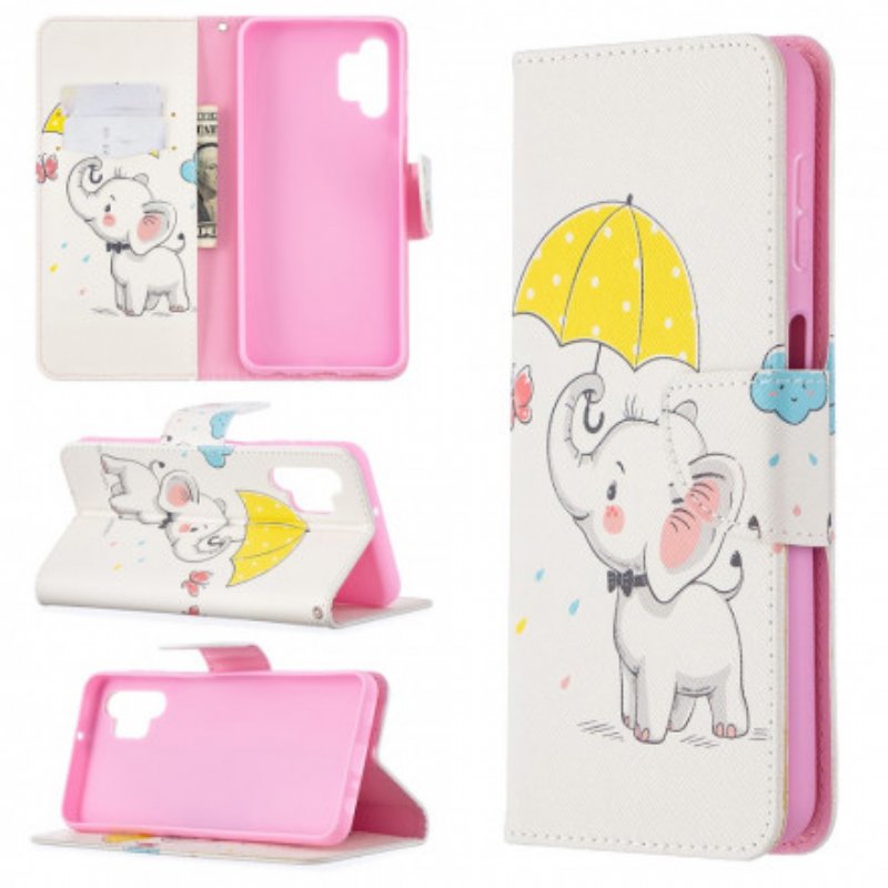 Folio-fodral Samsung Galaxy A32 5G Baby Elefant