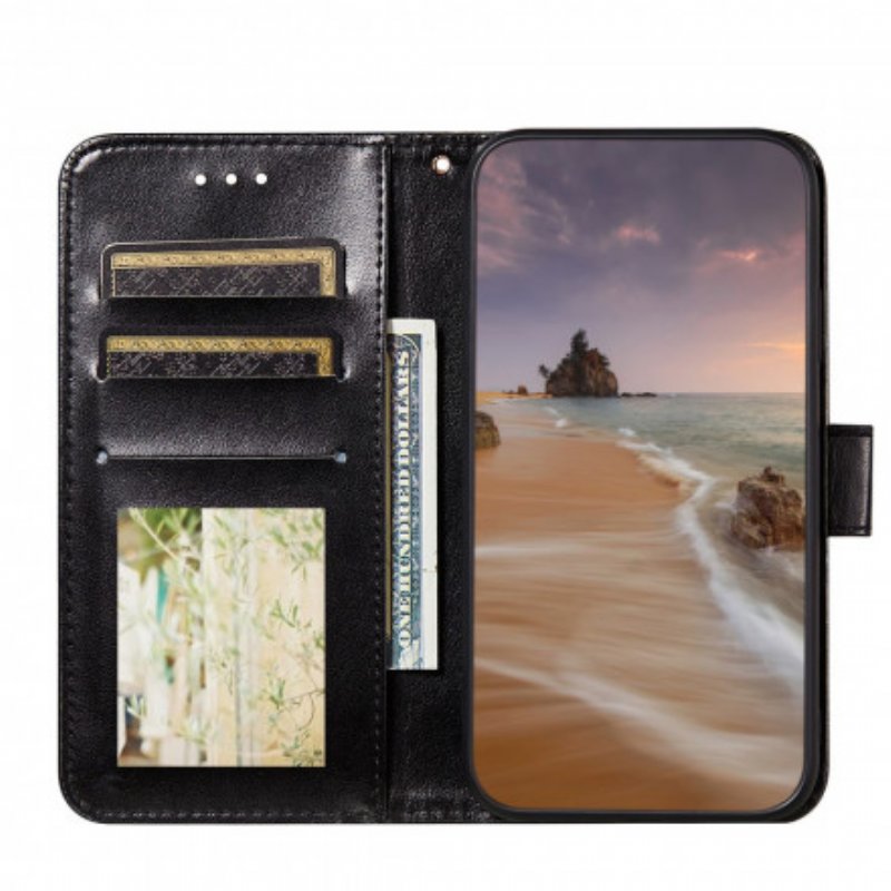 Folio-fodral Samsung Galaxy A32 5G Fjärilar Blommönster
