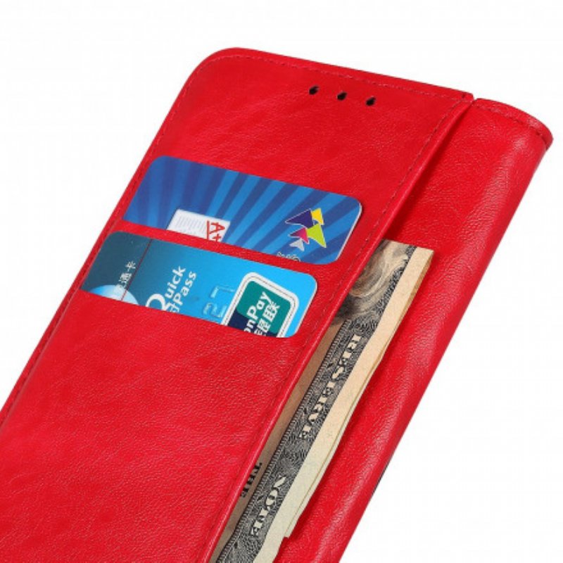 Folio-fodral Samsung Galaxy A32 5G Läderfodral Delad Läderstruktur