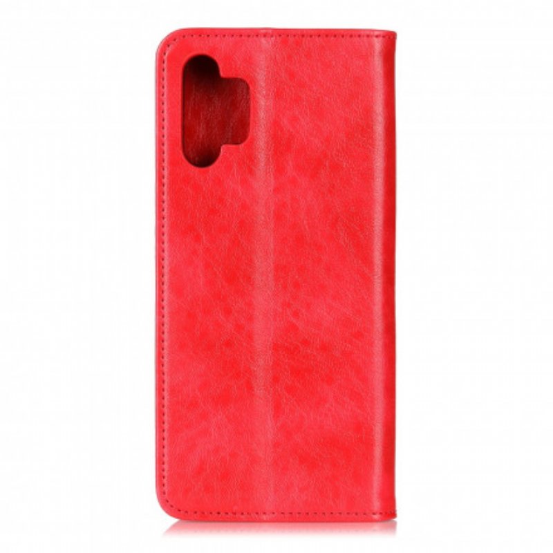 Folio-fodral Samsung Galaxy A32 5G Läderfodral Delad Läderstruktur