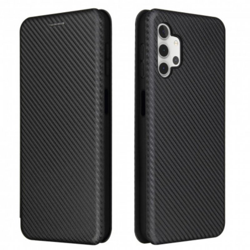 Folio-fodral Samsung Galaxy A32 5G Läderfodral Kolfiber
