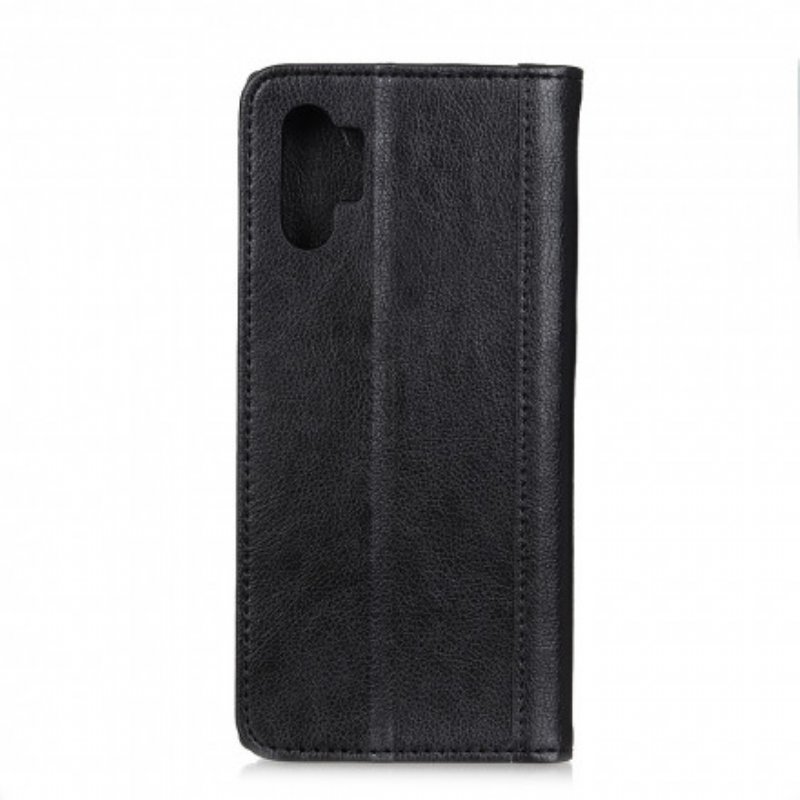 Folio-fodral Samsung Galaxy A32 5G Läderfodral Litchi Business Split Läder