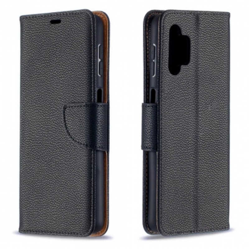 Folio-fodral Samsung Galaxy A32 5G Läderfodral Litchi Rabat Oblique