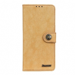 Folio-fodral Samsung Galaxy M12 / A12 Khazneh Retro Split Konstläder