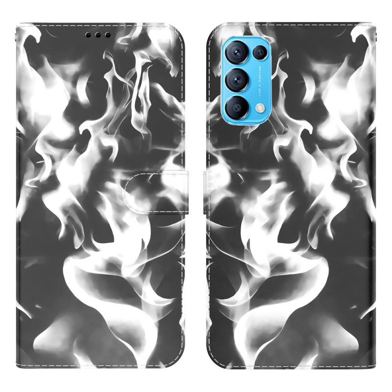 Folio-fodral Oppo Find X3 Lite Abstrakt Mönster