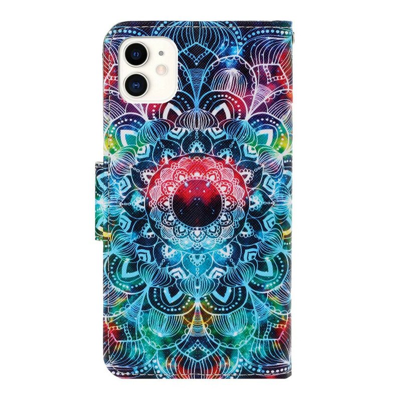 Fodral iPhone 12 / 12 Pro Med Kedjar Flashig Strappy Mandala